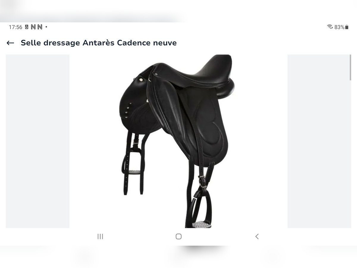 Vends selle dressage Antarès Cadence neuve 
