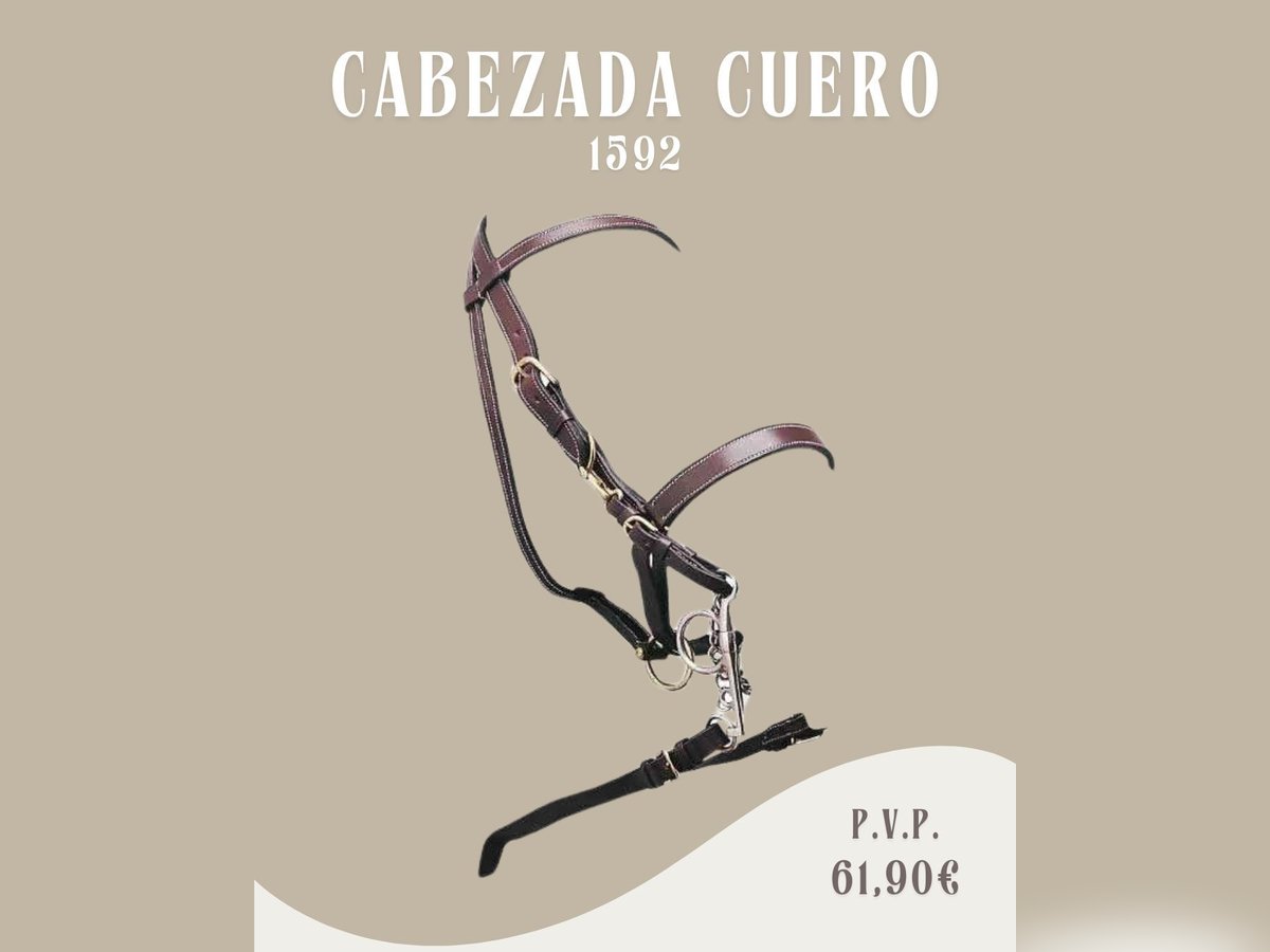 CABEZADA CUADRA MONTAR CUERO 1592