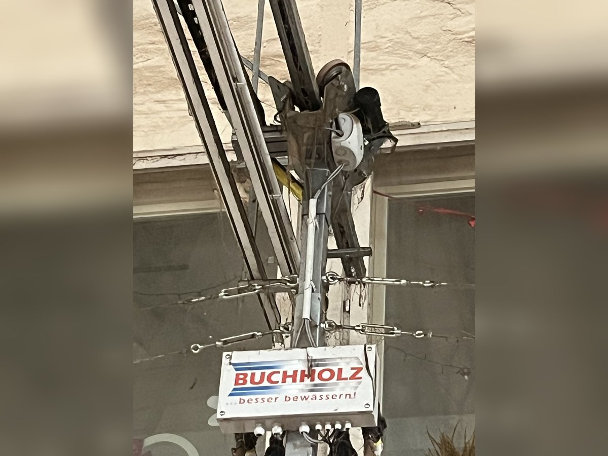 Buchholz Hallenberegnungsanlage 20 x 61 m – komplett, top Zustand