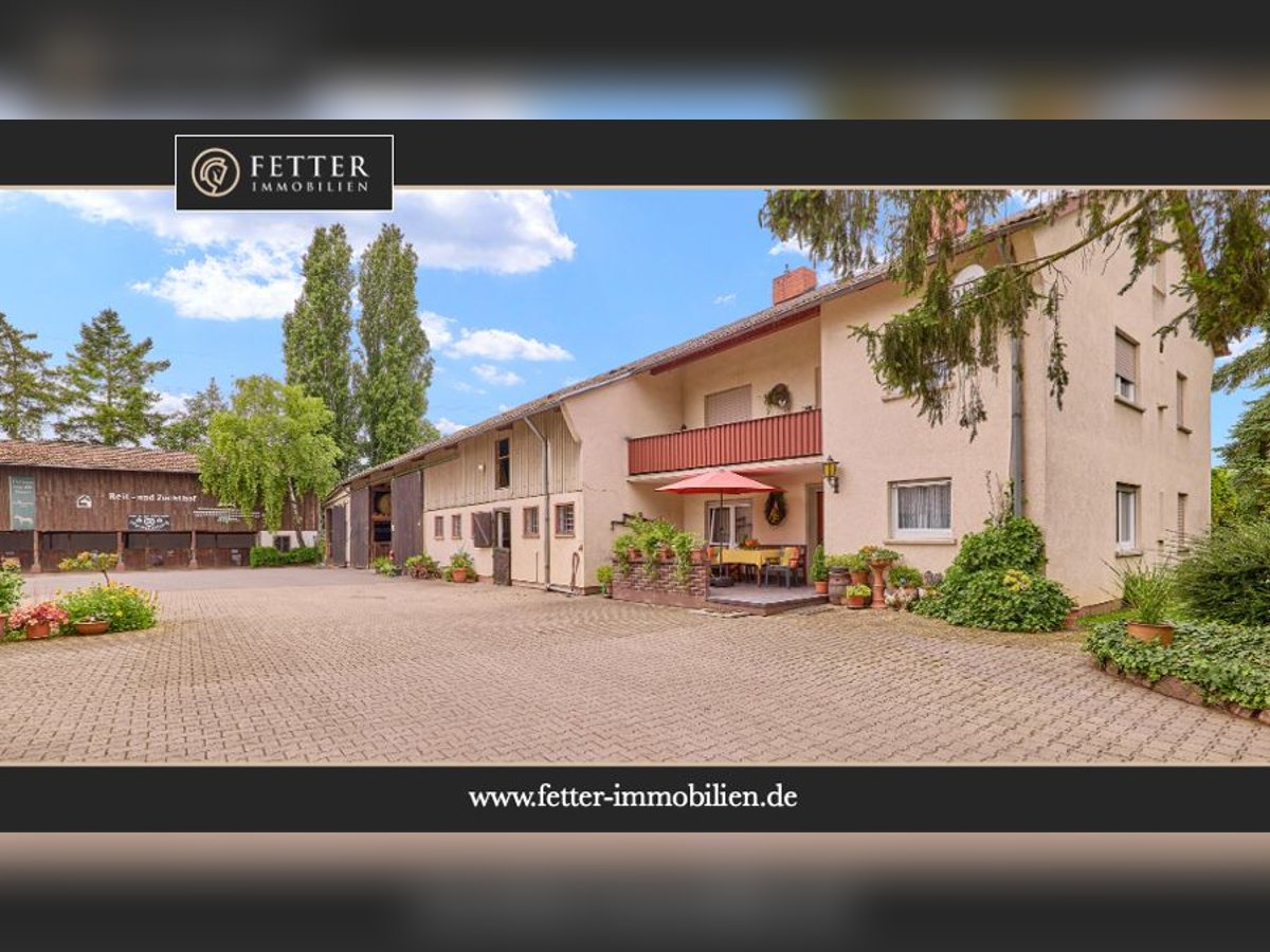Attraktive Reitanlage in Heidelberg – großzügiges Anwesen mit Reithalle und zwei Wohnhäusern im Grün