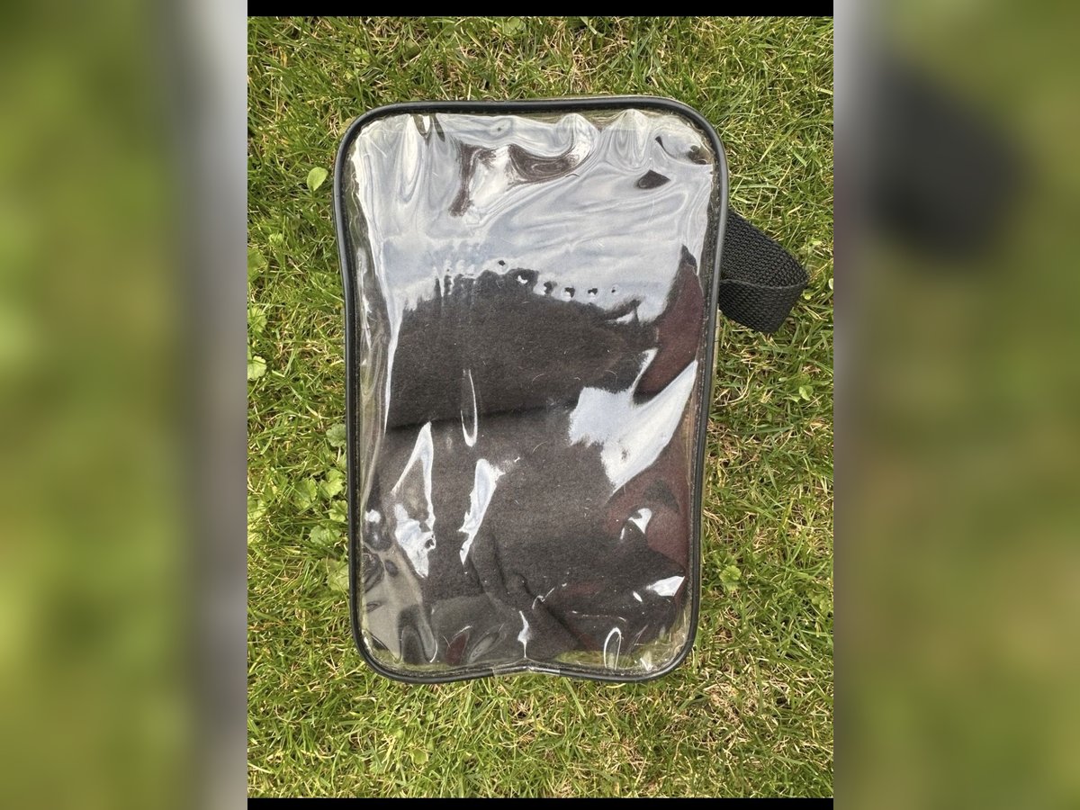 2x Bandagen schwarz mit Glitzerrand WB