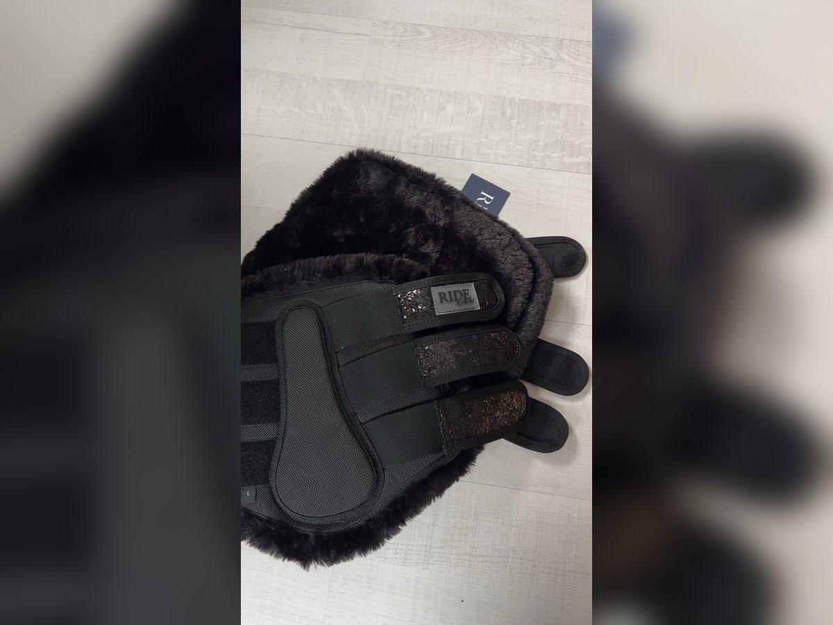 NEU Dressurgamaschen Schwarz Größe L 