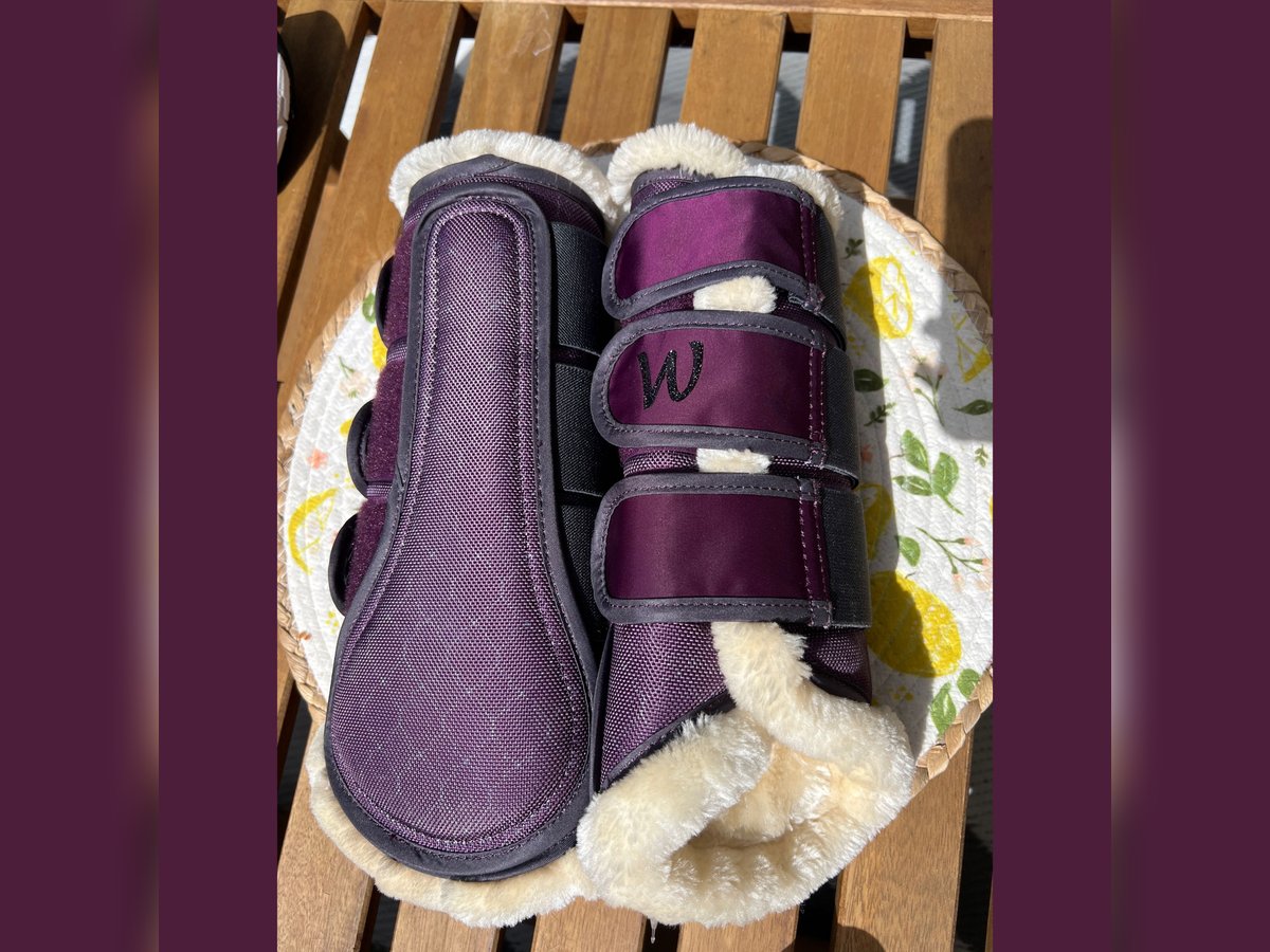 NEU! Gamaschen in Lila, Größe L, super Soft