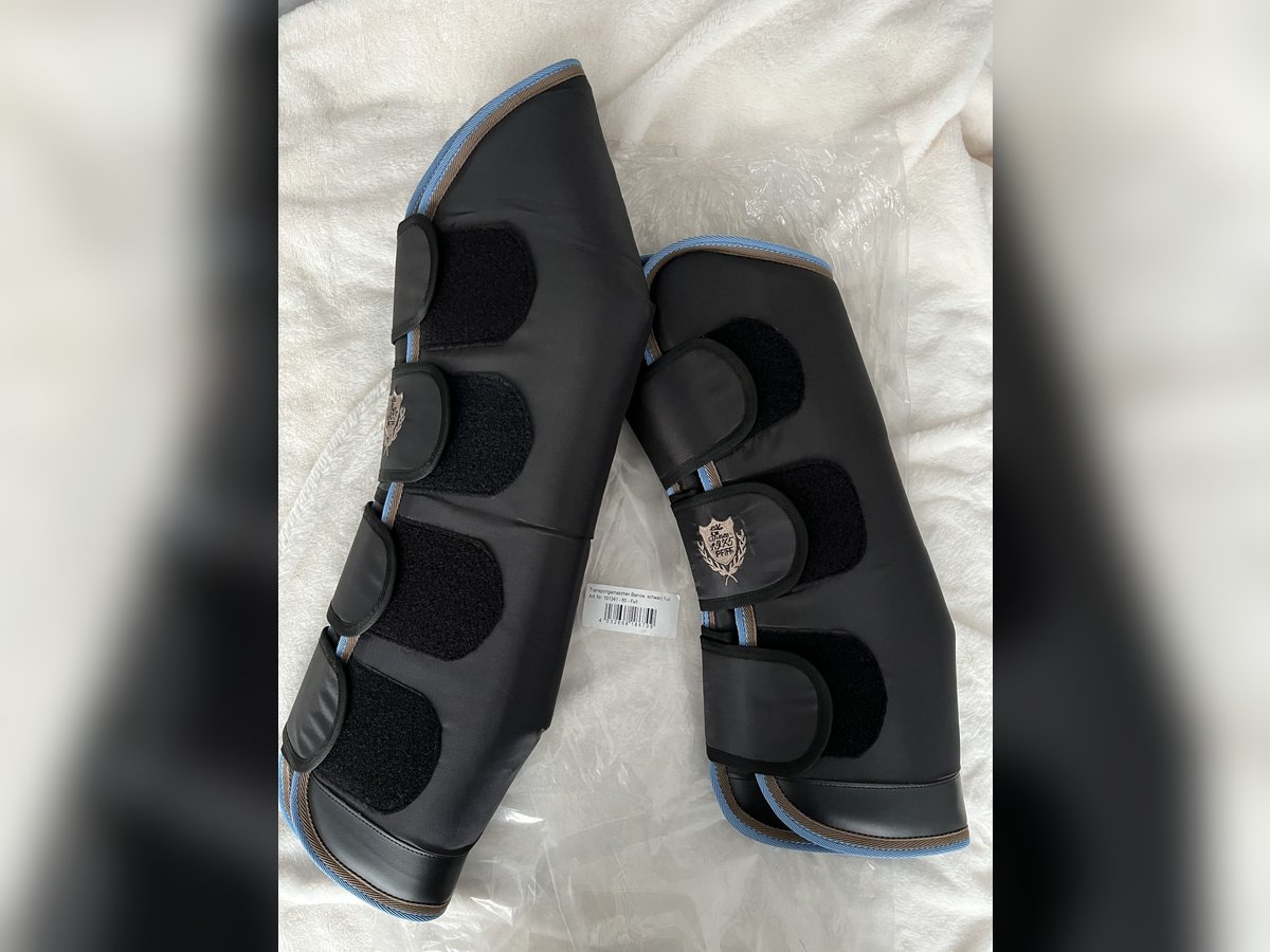 Transportgamaschen Set 4tlg Schwarz -NEU-
