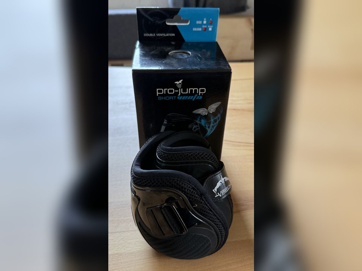 Veredus Streichkappen pro Jump Short Vento velcro Klett schwarz L Veredus Streichkappen pro Jump Short Vento velcro Klett schwarz L