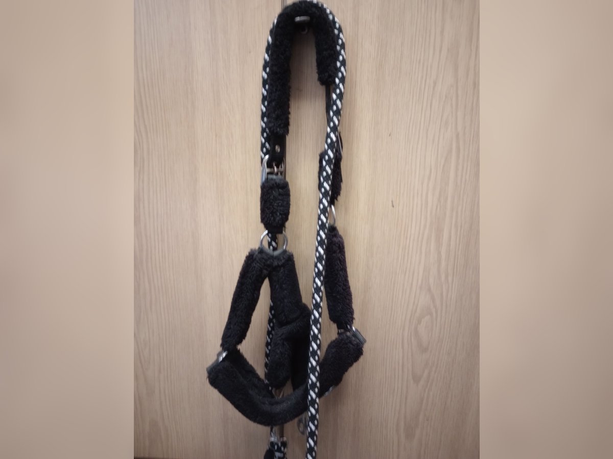 Fellhalfter mit Strick Fellhalfter mit Strick