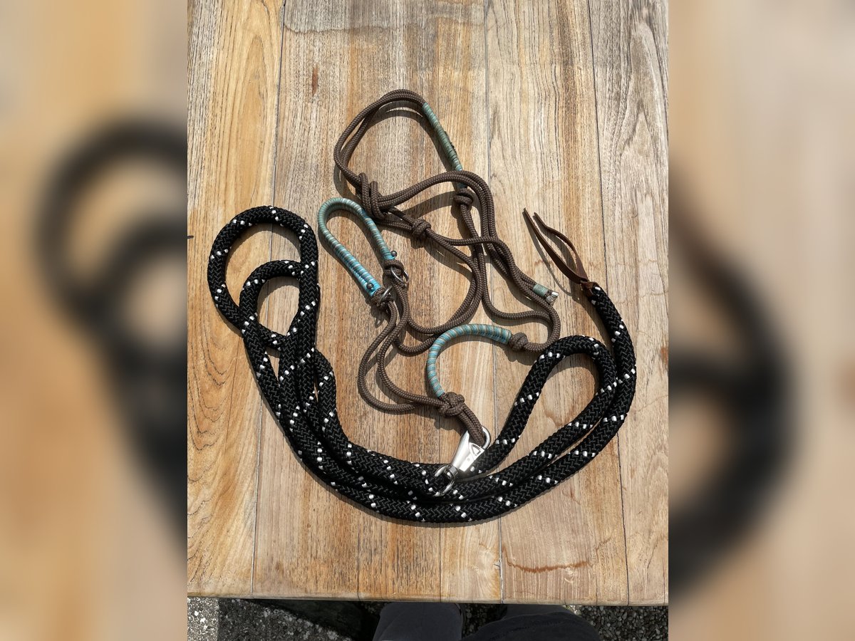 Knotenhalfter mit Ringen Gr. KB Kaltblut inkl. Bodenarbeitseil