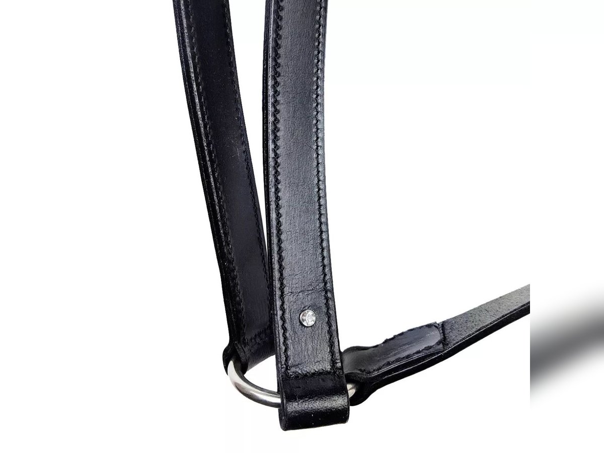 Neu! Martingal Hilfszügel Reit- Longierhilfe Ringmartingal WB Full schwarz Leder