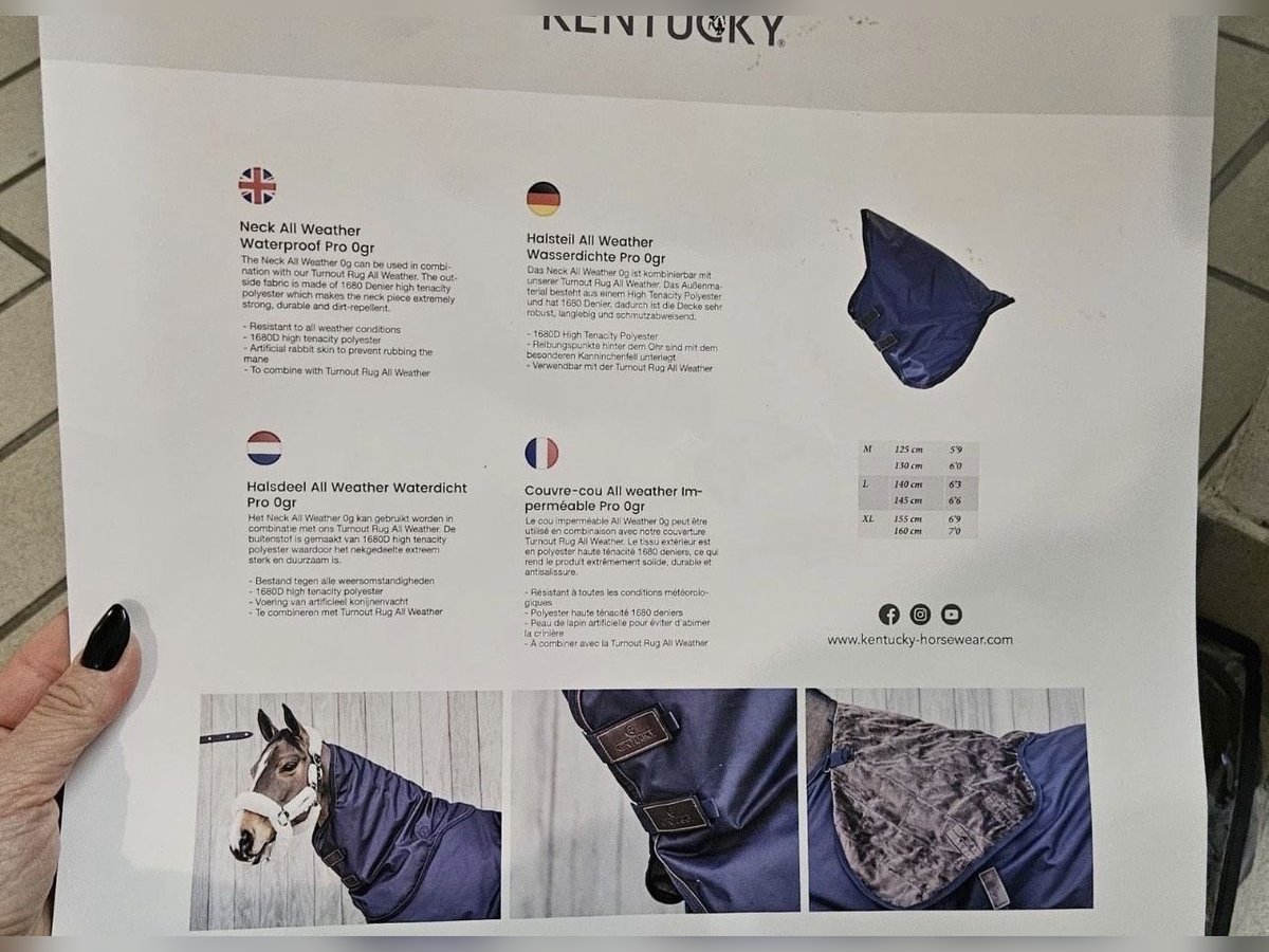 Kentucky Halsteil All Weather PRO für Outdoordecke - Navy - M
