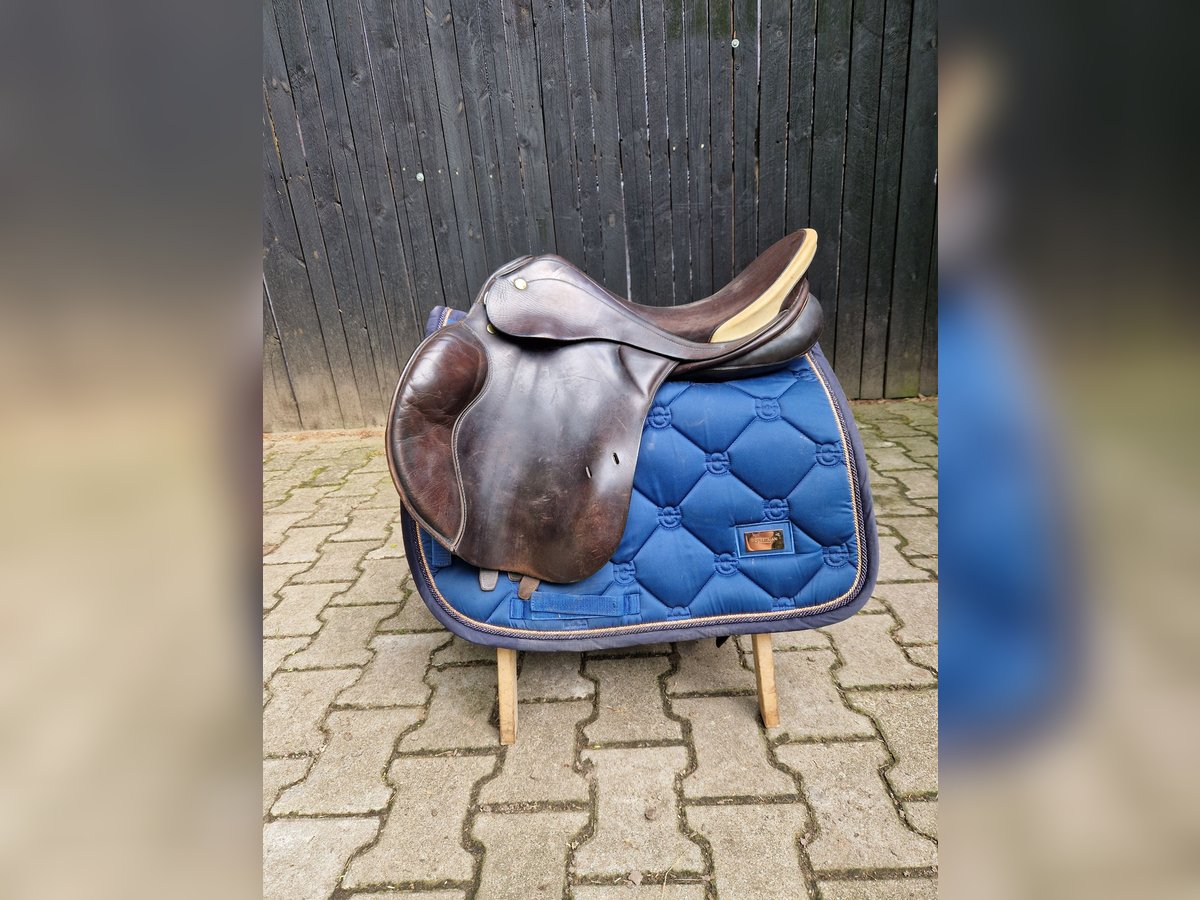 Prestige Venezia springsattel 17 zoll 32 er kammer braun 