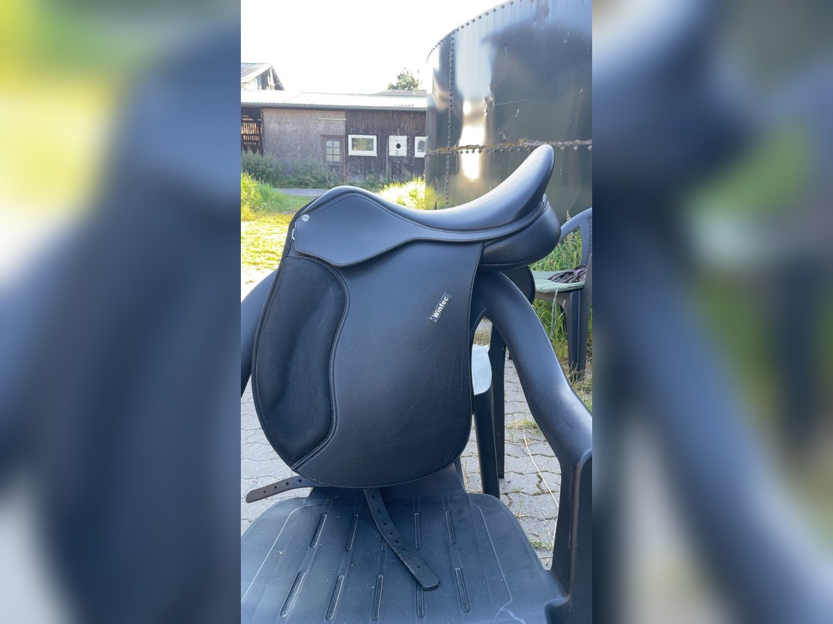Wintec 500 Wide Vielseitigkeitssattel mit viel Zubehör 