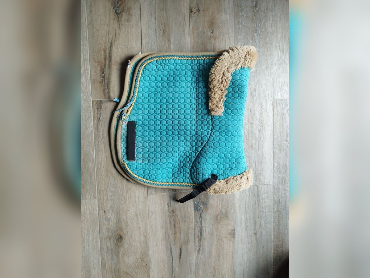 Mattes Lammfellschabracke türkis DR L/Full