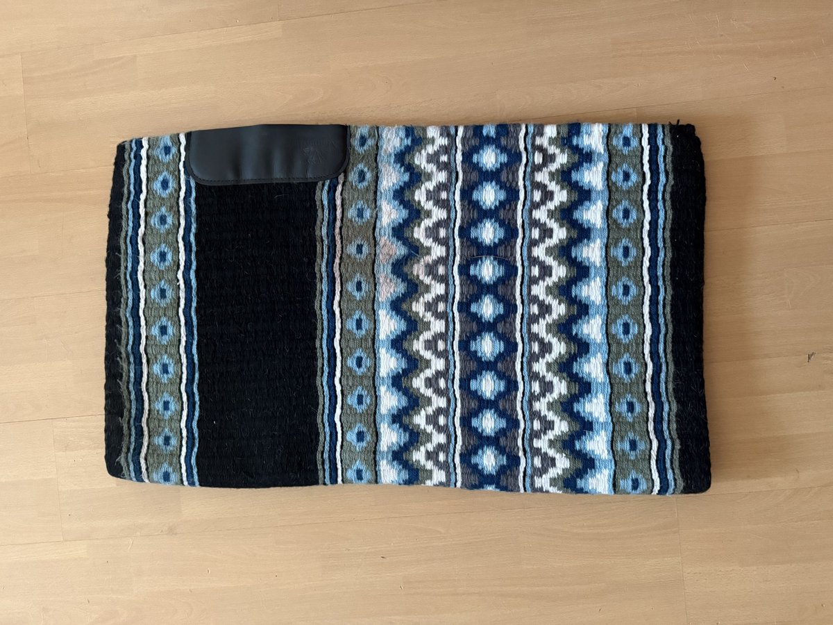 Showblanket blau/grau/weiß/schwarz 