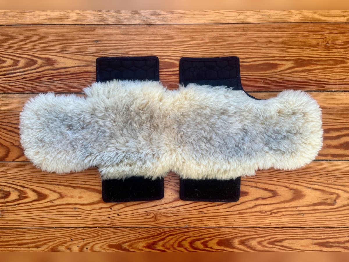  Mattes Lammfell Gurtschoner Kurzgurt Bezug 60 cm