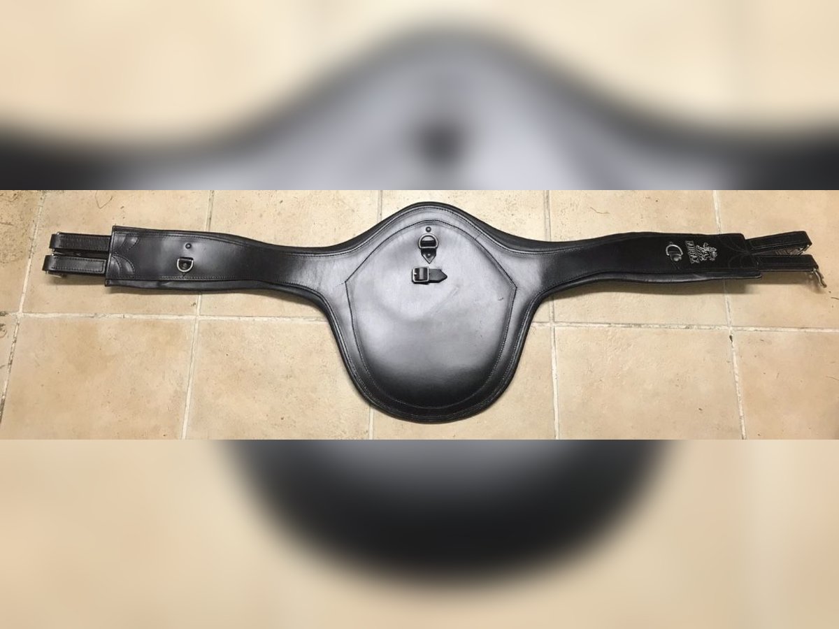 Stollenschutzgurt Fairfax Schwarz 142cm Sehr Weiches Leder Neuwertig!