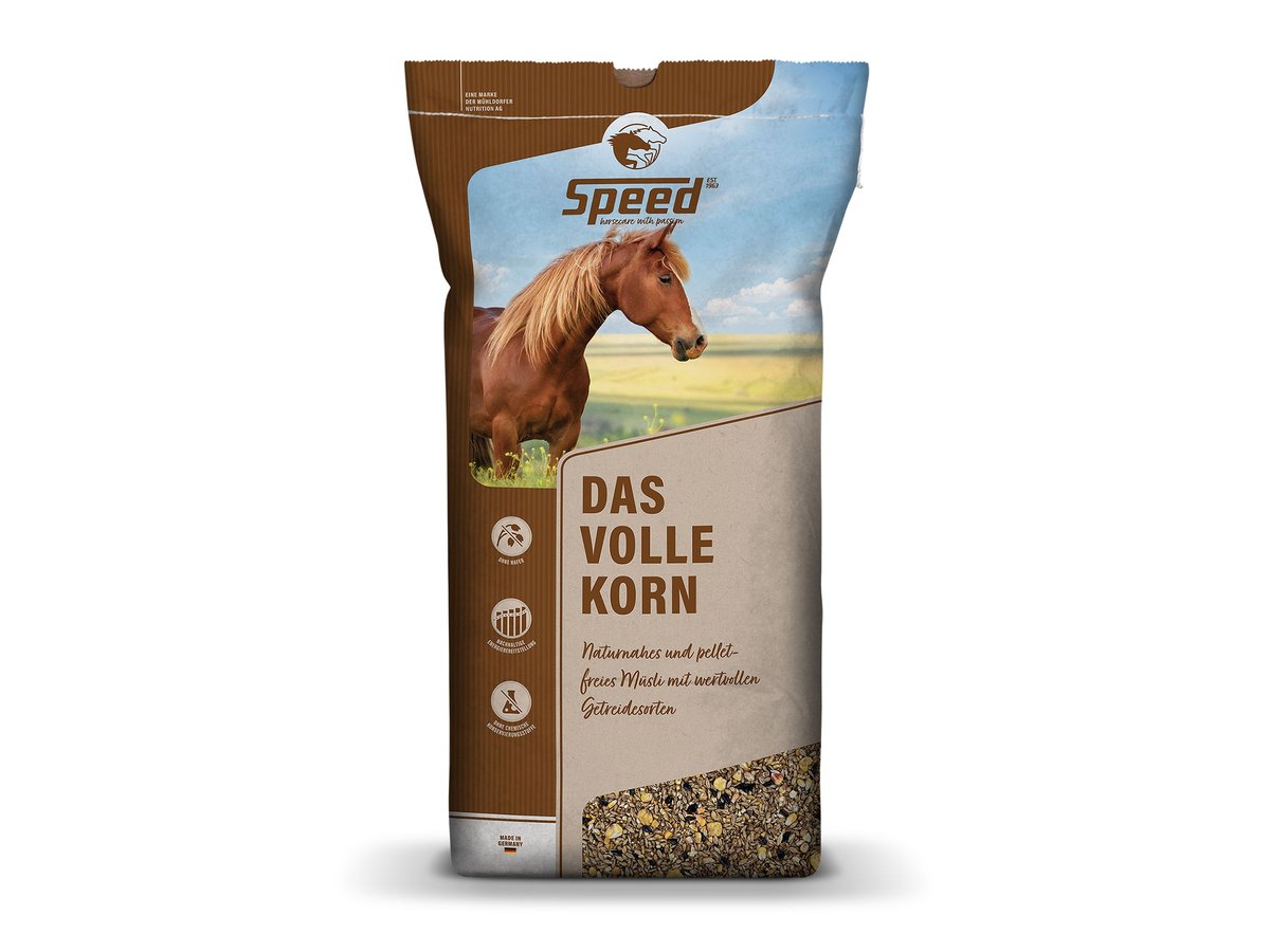 das volle korn von speed, Wertvolles Pferdefutter