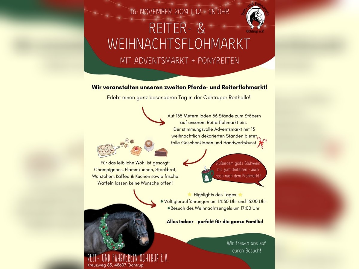 Reiterflohmarkt 16.11.24 mit Adventsmarkt 