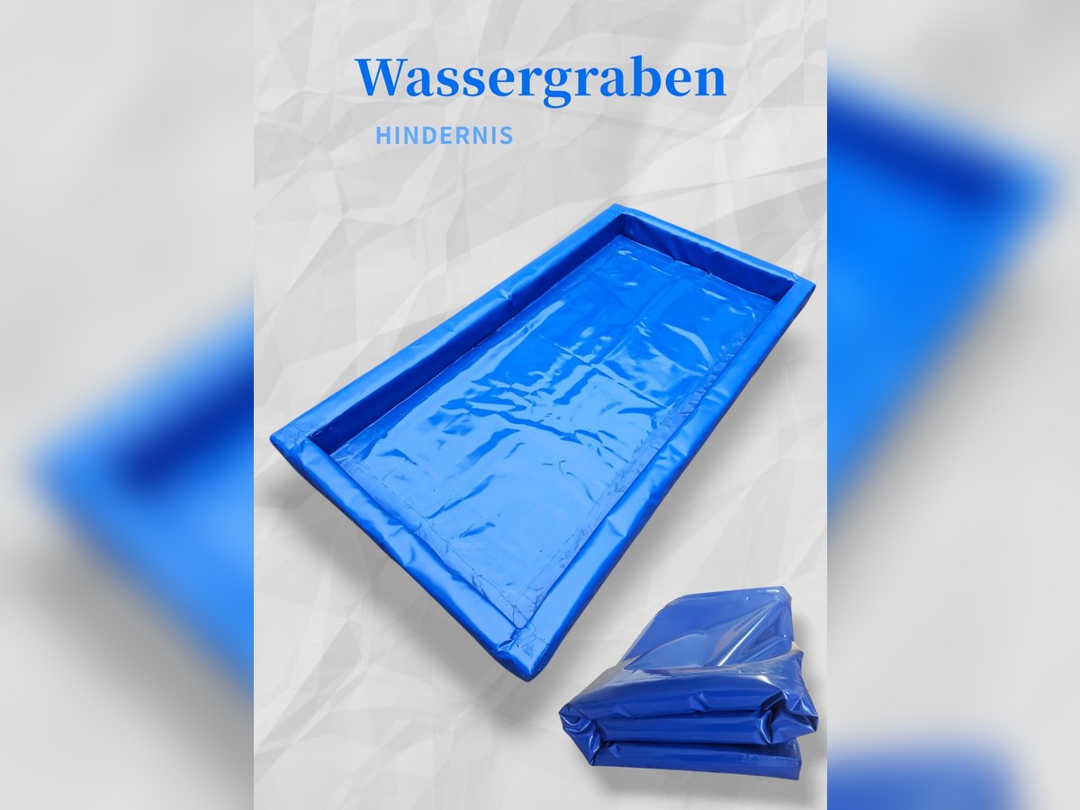 Wassergraben Hufpool aus LKW-Plane Pferdetraining Hindernis Pferde Pool 2 x 1m