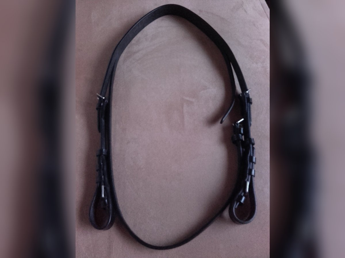 Kopfstücke mit Backenstücken schwarz  COB/Vb neu!