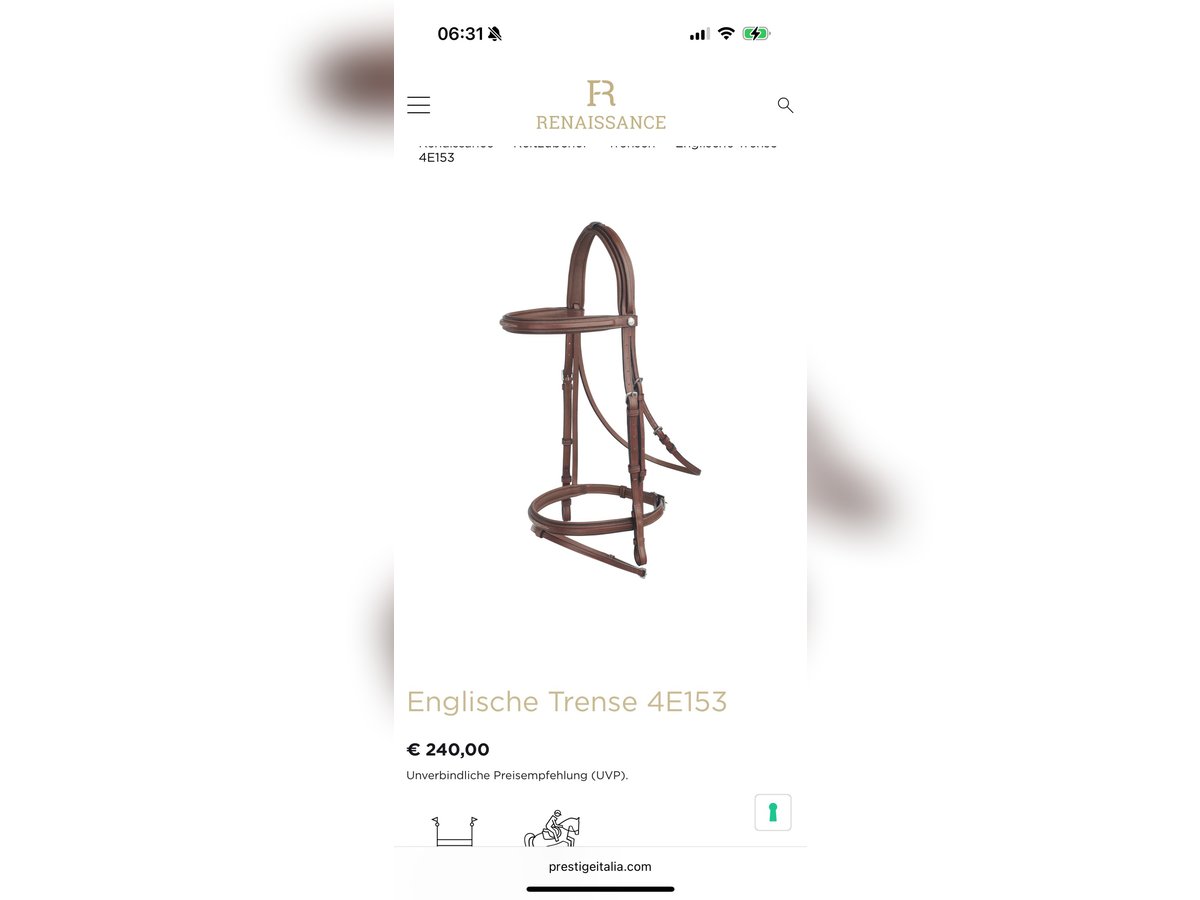 Prestige Renaissance Zaumzeug 