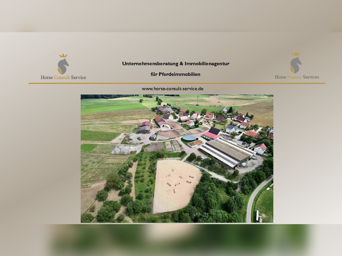 Exklusive Reitanlage im Großraum Nürnberg –  27 Ha, 3 Häuser  Aufteilung in 2 Reitanlagen möglich