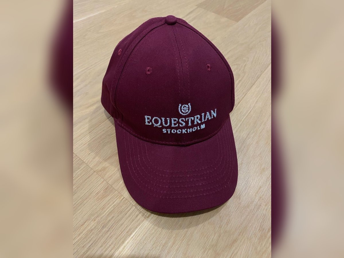 Equestrian Stockholm Kappe - Bordeaux - one size - NEU