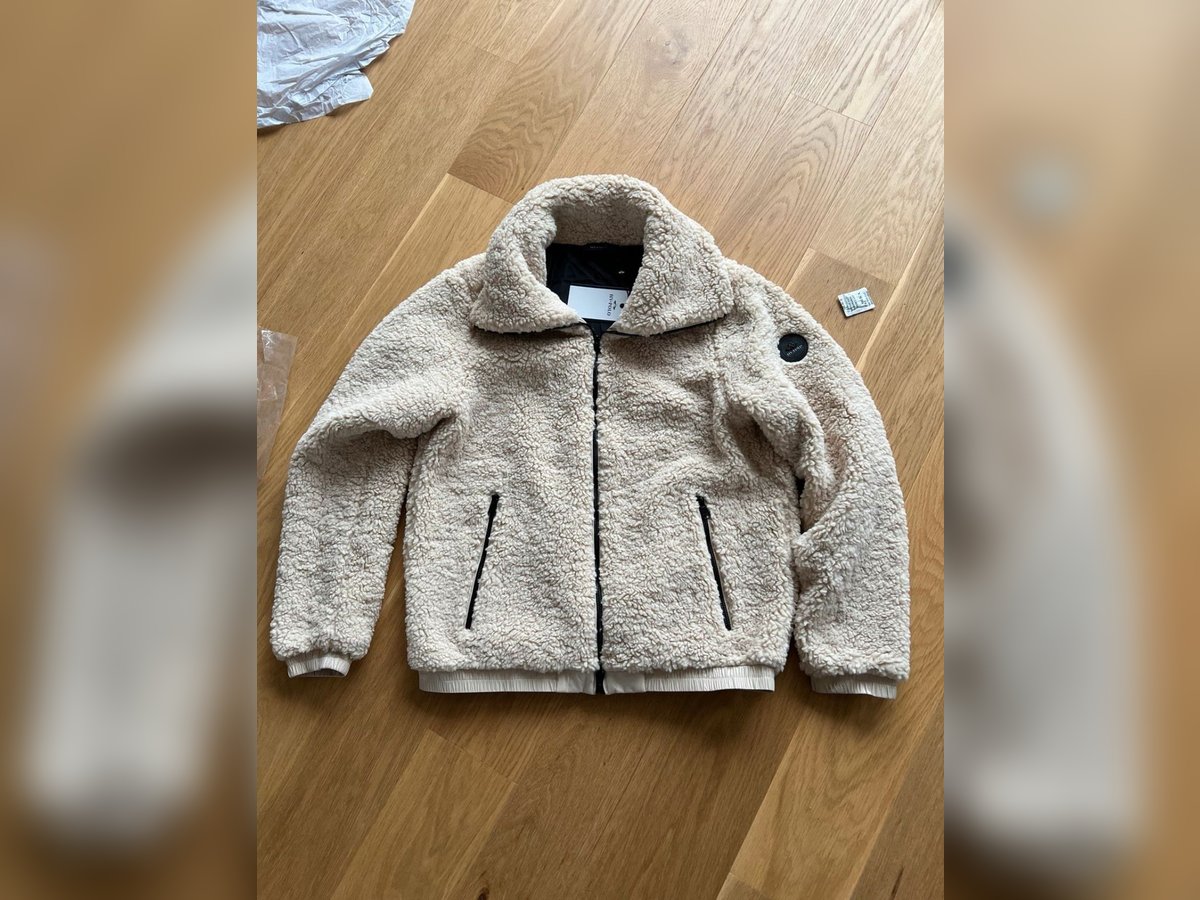 HV Polo Jacke - Sherpa Bomber Vera - beige - M - NEU