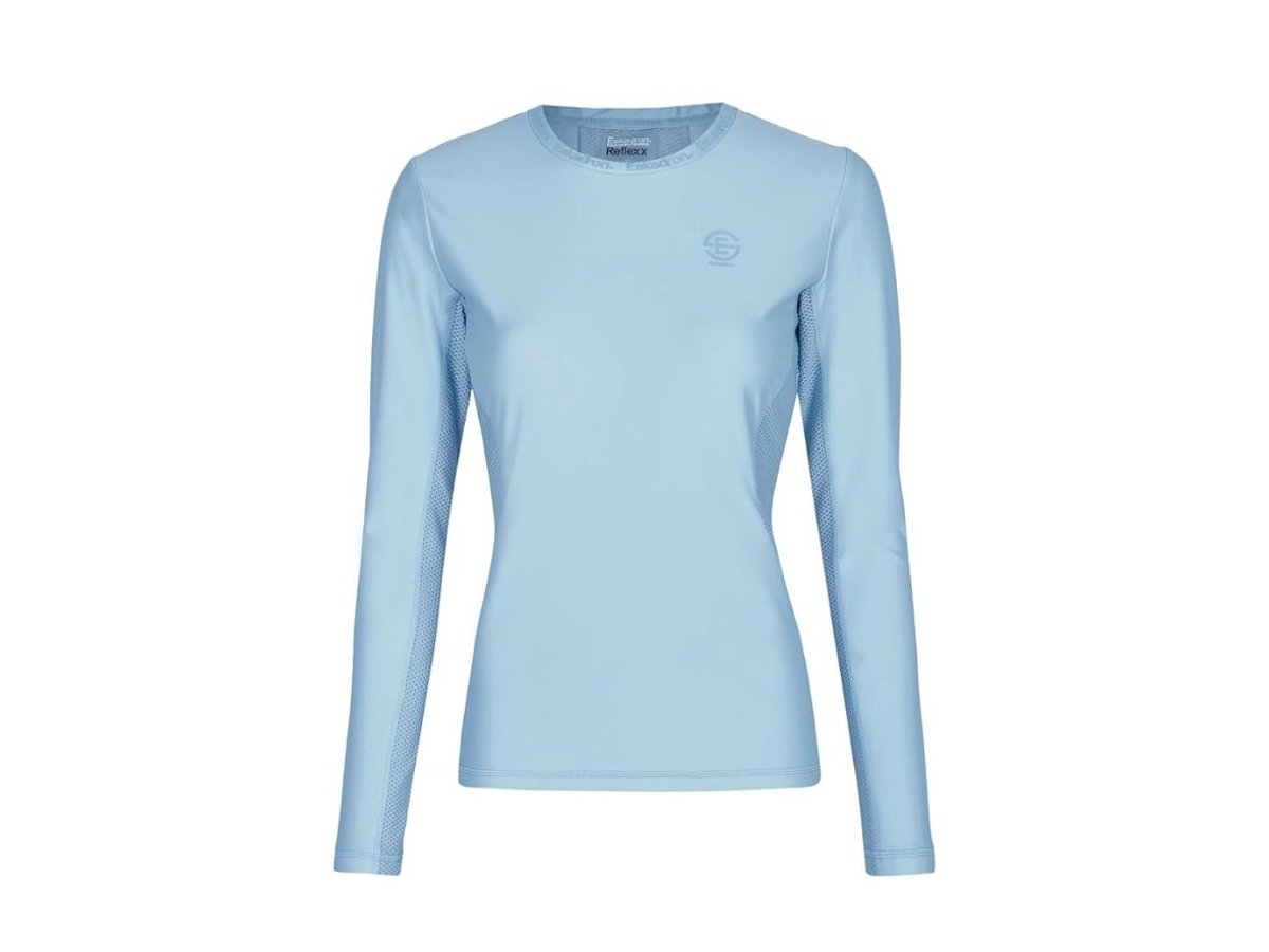 Langarmshirt Reflexx silkblue /hellblau Größe L