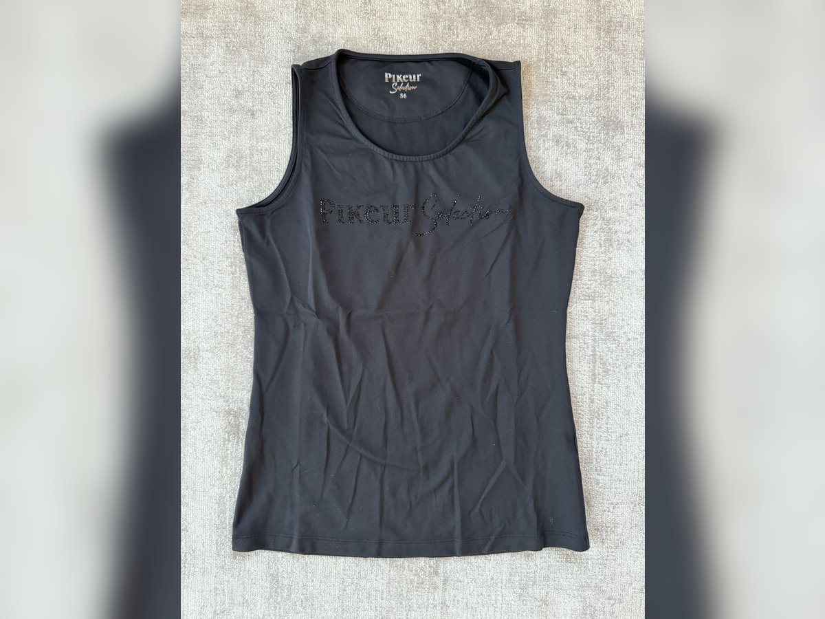 Pikeur Selection ärmelloses Shirt Mesh schwarz S