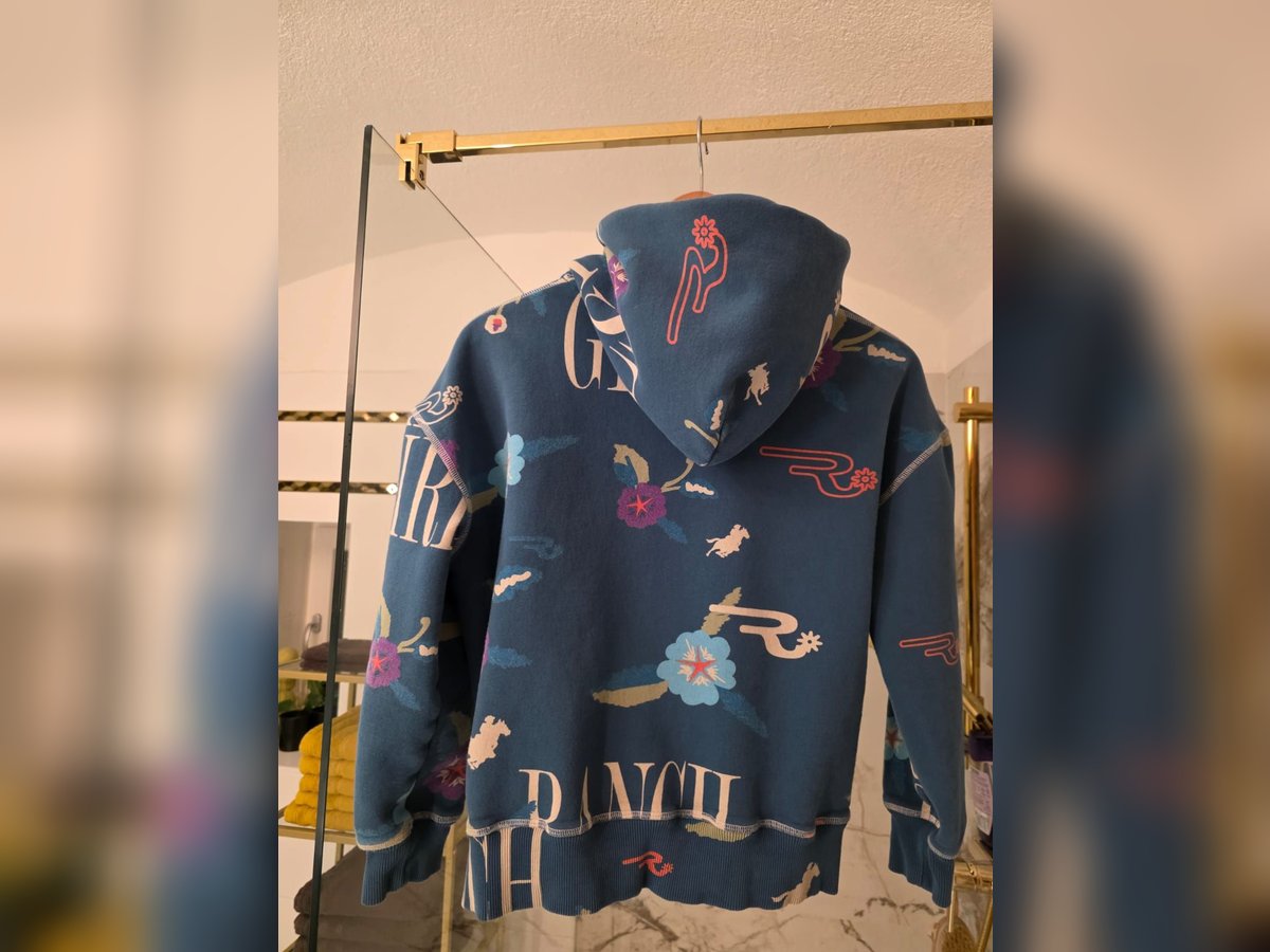 Ranchgirl Hooded Sweat Paisley patrol blue Gr. S. 38 Ranchgirl Hooded Sweat Paisley patrol blue Gr. S. 38