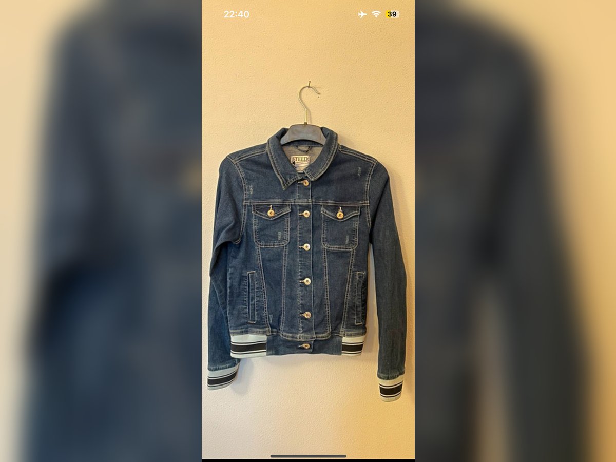 Jeansjacke Pferdeprint 164 