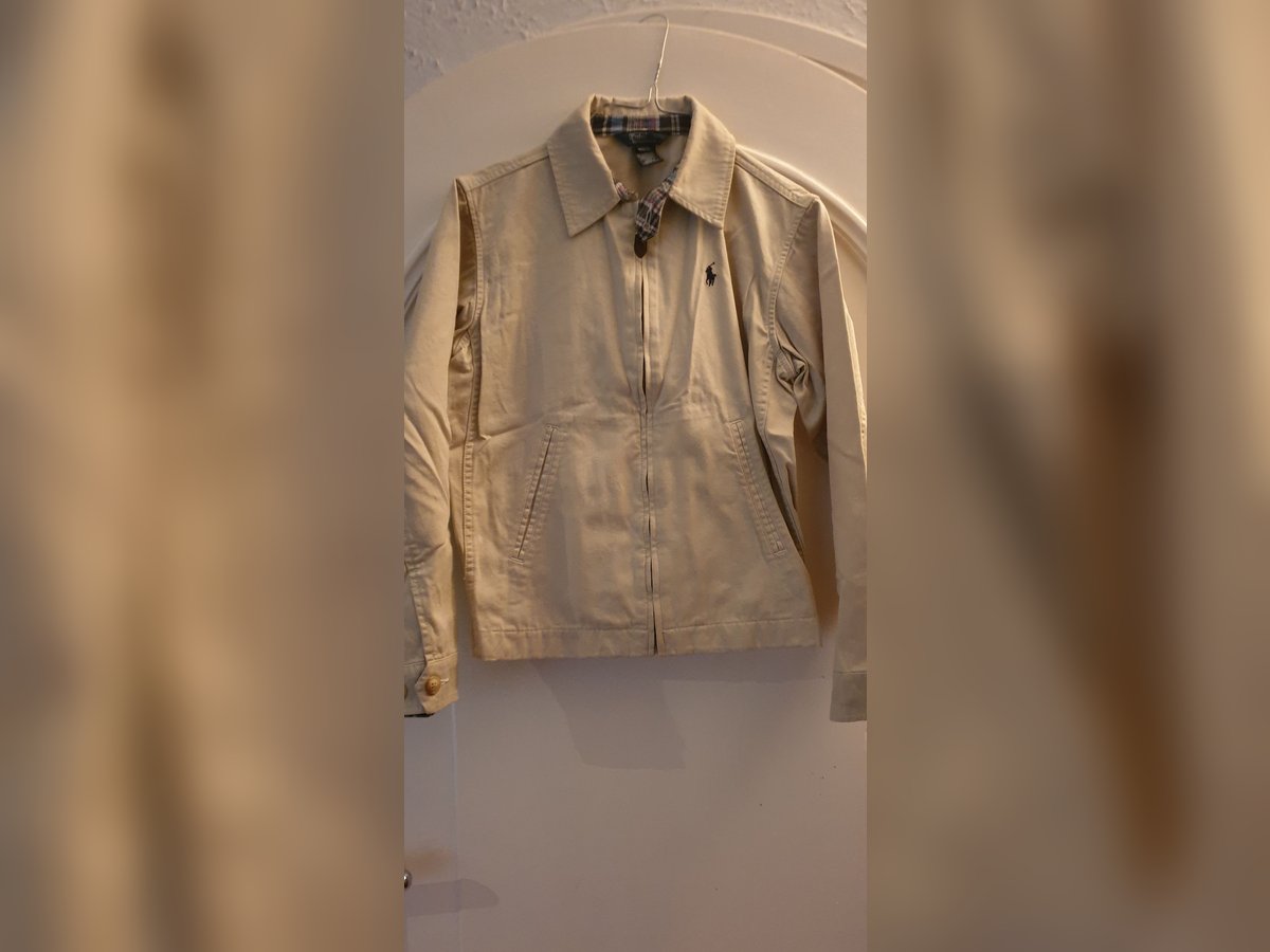 Ralph Lauren Baumwoll jacke Sommerblouson beige Gr. 140/ 146