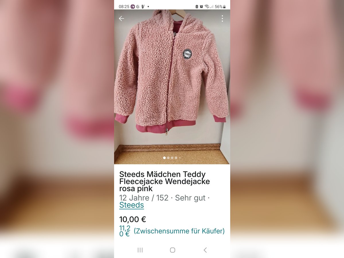 Steeds Mädchen Teddy Fleecejacke 152 Steeds Mädchen Teddy Fleecejacke 152