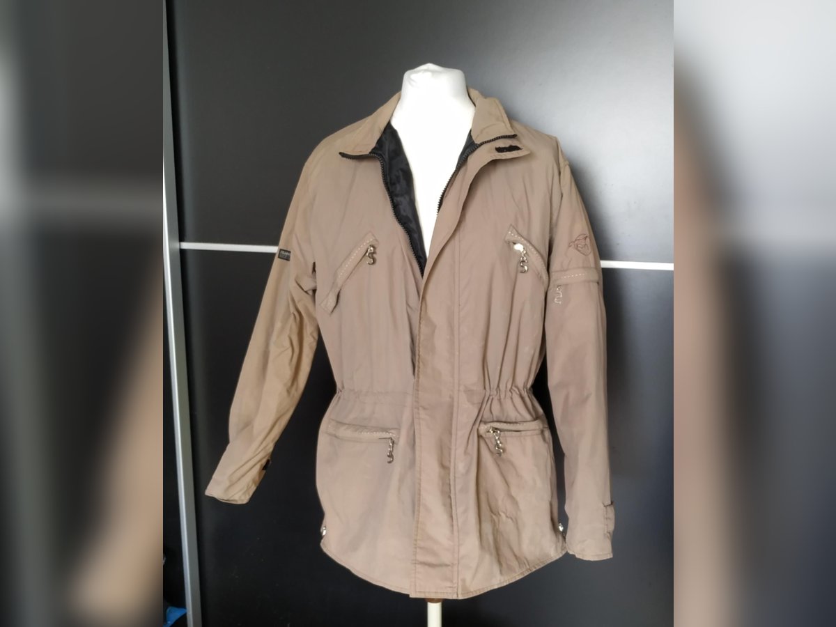Funktions-Regenjacke bibergrau Gr. S