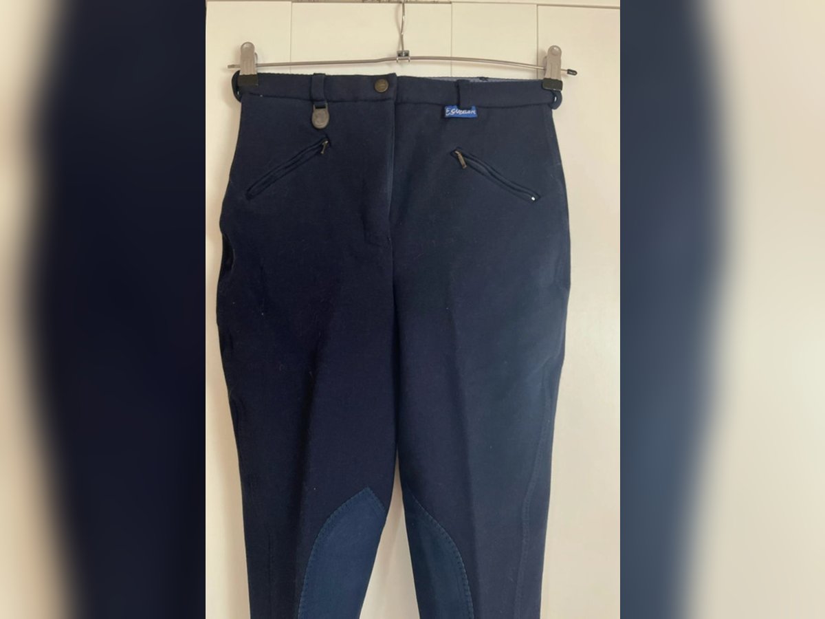 Equilibre Reithose Kniebesatz Marineblau NEU