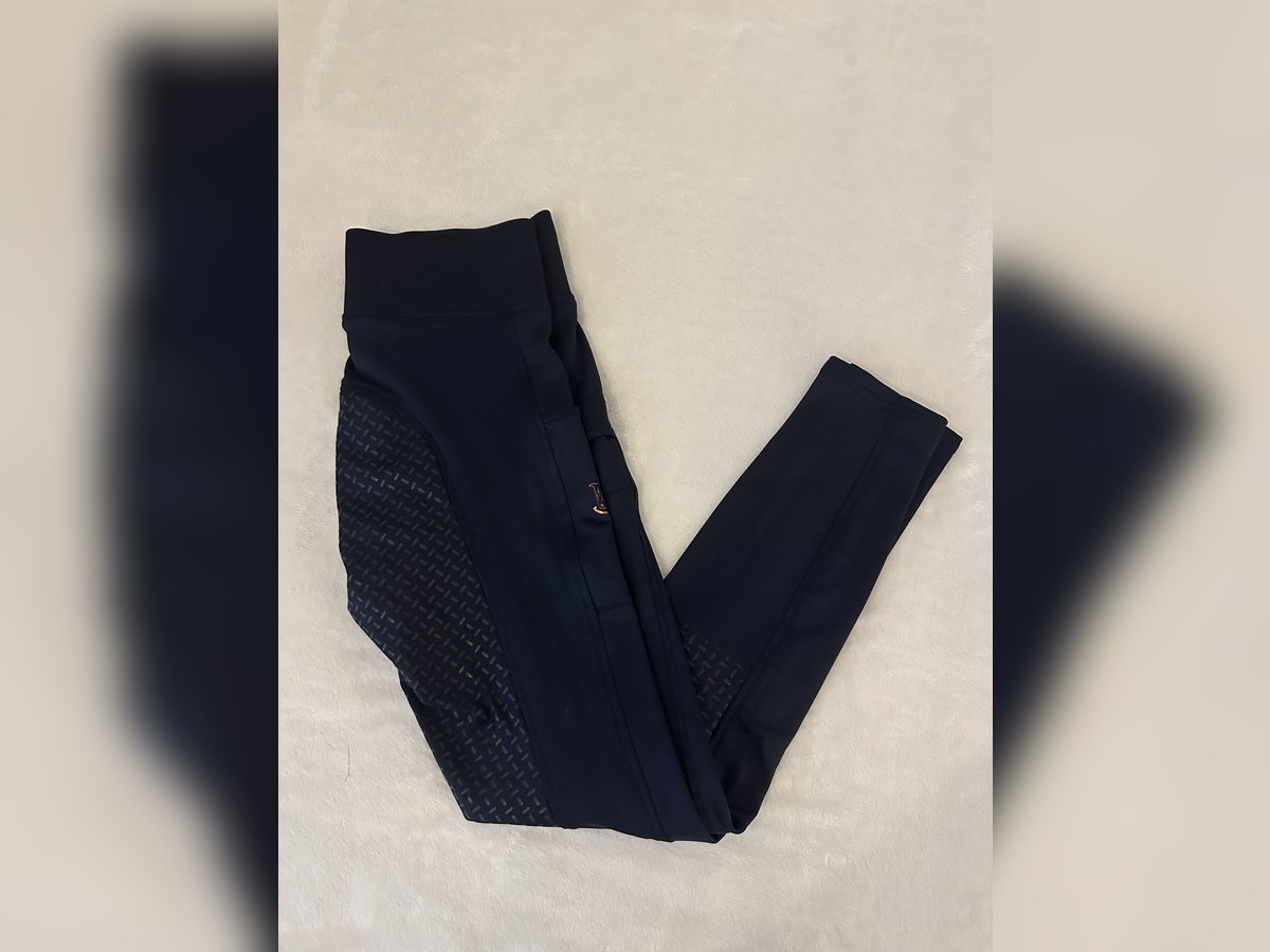 Riderschoice Reitleggings Thermo Winterreitleggings Blau Navy S 36 