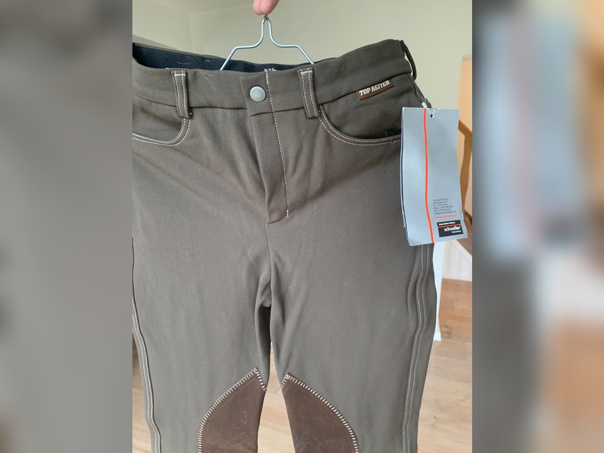 Top Reiter Reithose „Pocket“ in Gr. 36L, dklbraun, neu!