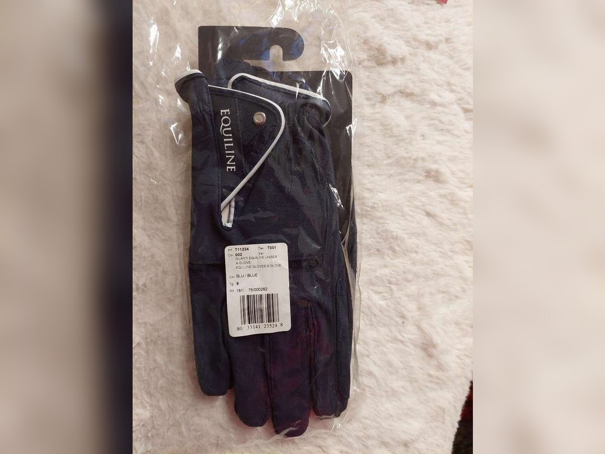 Elegante Equiline Reithandschuhe X-Glove, Größe 9, Neu mit Etikett, Handschuhe, Pferd, blue navy, 