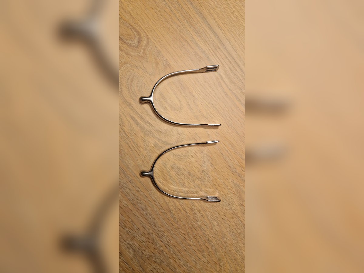 HS (Sprenger?) Tropfen Sporen Dorn 1cm kurz abgerundet Kugel Mini