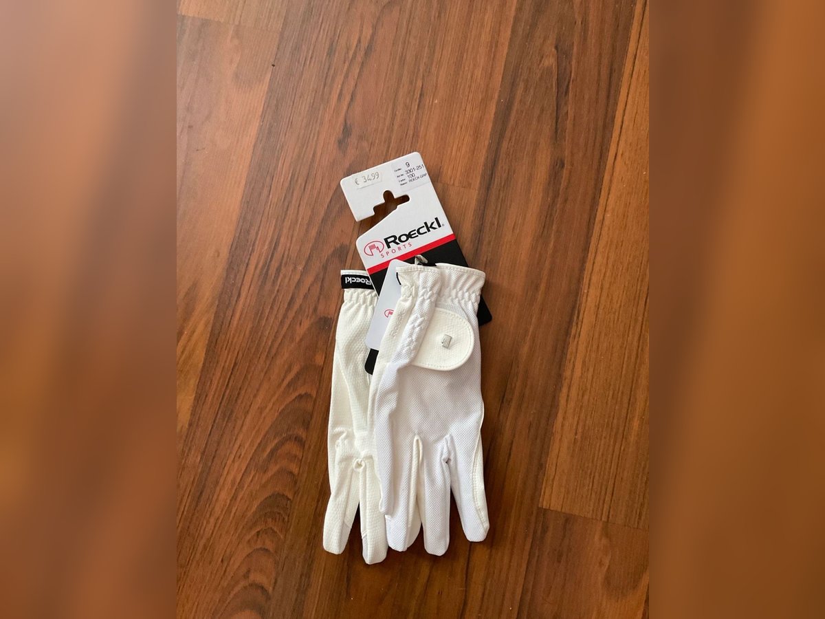 Roeckl Reithandschuhe GRIP LITE (Weiß, Neu mit Etikett) Gr. 9 Roeckl Reithandschuhe GRIP LITE (Weiß, Neu mit Etikett) Gr. 9