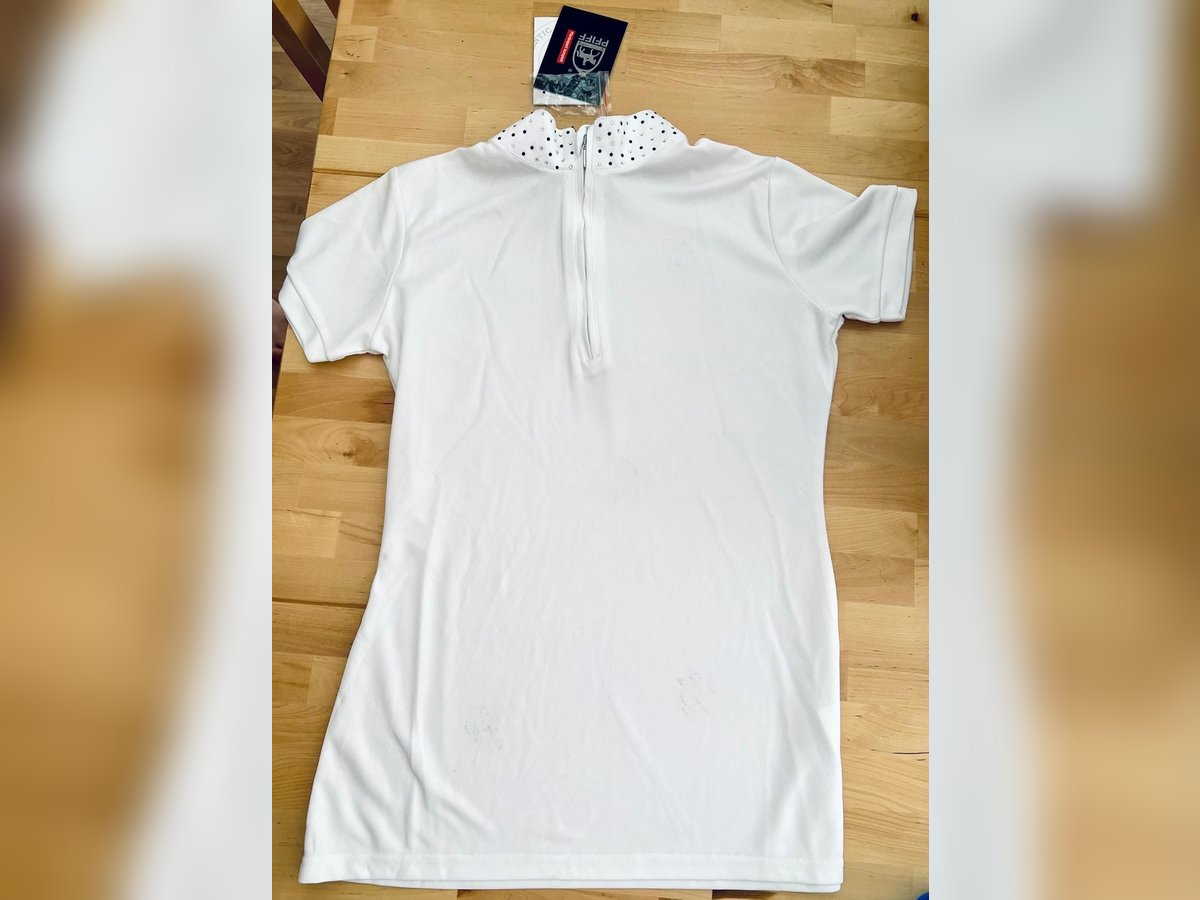 Pfiff Turnierbluse „Crystal“ weiß neu