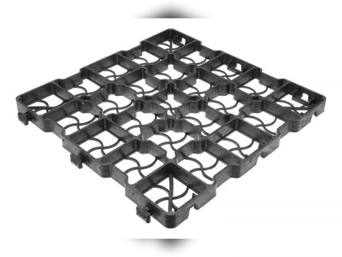 85m² 25LG Paddockplatten Schwarz 41,5 x 41,5 x 2,5cm