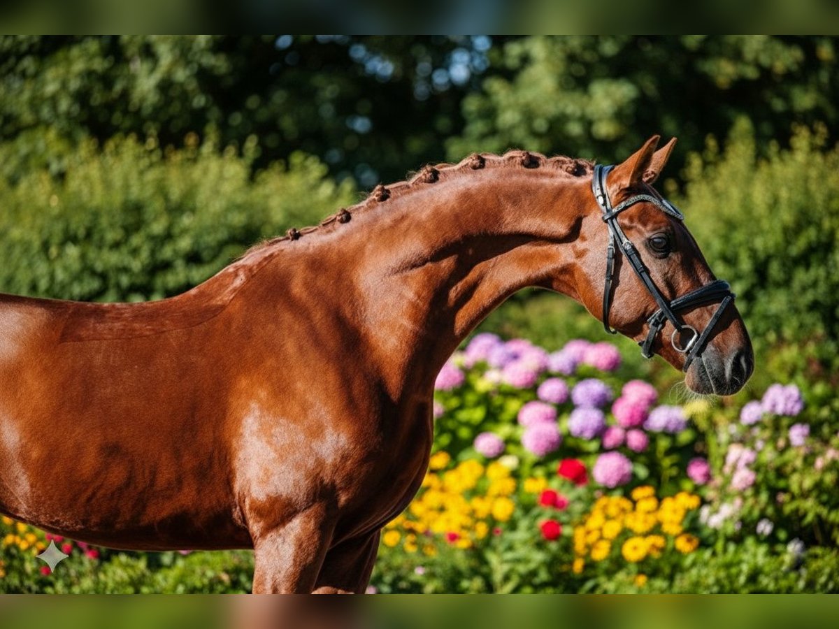KWPN Étalon 4 Ans 158 cm Alezan in GROTE-BROGEL