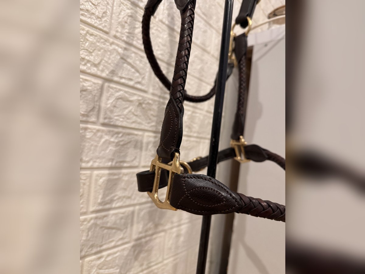 High-quality leather halter