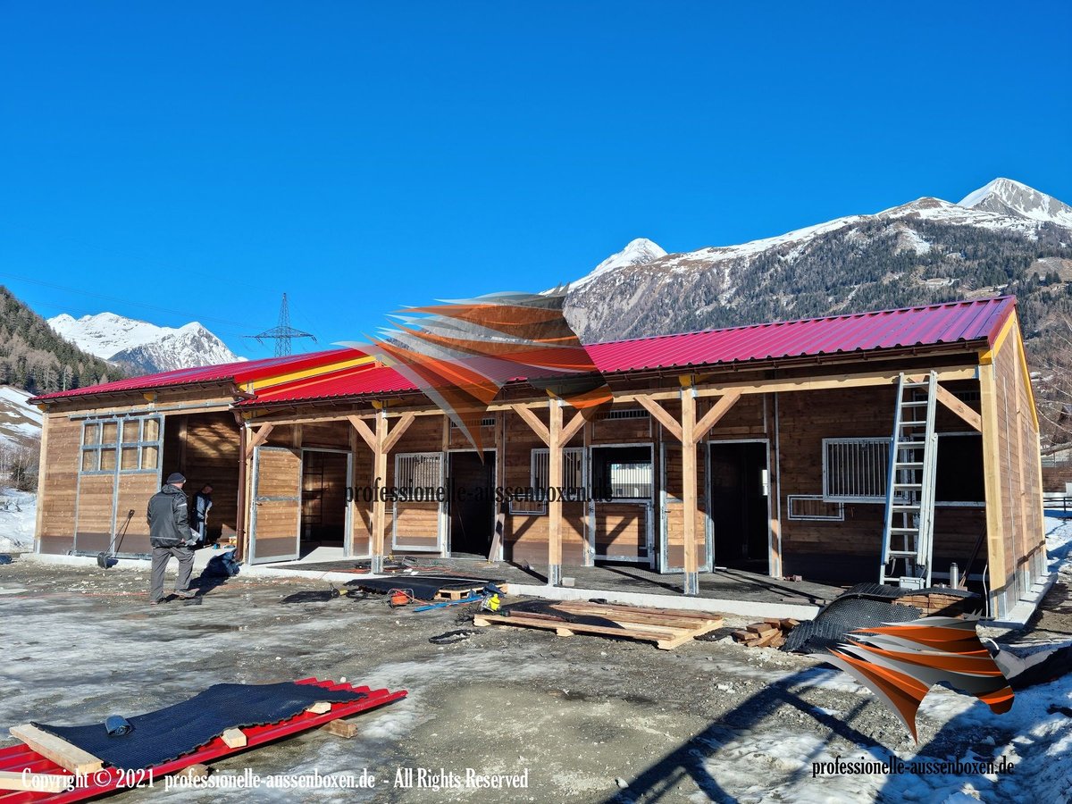 Stallungen TOP Aussenboxen, Pferdestall & Pferdebox, Offenstall, Weidehütte, Unterstand & Laufstall