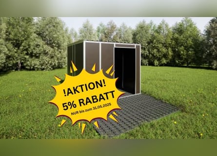 AKTION fahrbare Weidehütte, Außenbox, Pferdebox, mobil, versch. Größen und Ausstattung