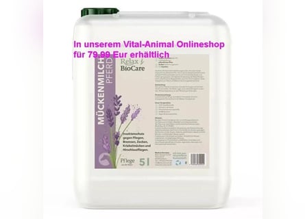 Relax Biocare Mückenmilch MHD 2028 5L Kanister  oder 1L Sprühflasche.