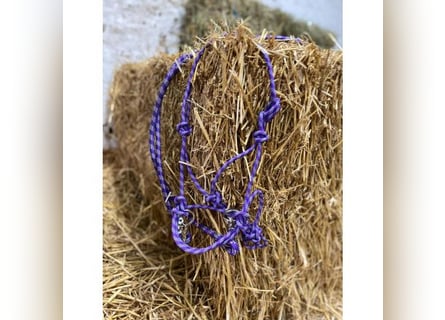 FREE RIDING Knotenhalfter mit Zügeln - PURPLE Knotenhalfter gebisslos UVP 39€