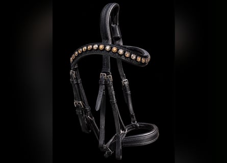 Kandare Fairfax braun mit Swarovski Stirnband in Größe VB