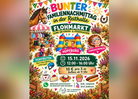 Flohmarkt: Bunter Familiennachmittag in der Reithalle